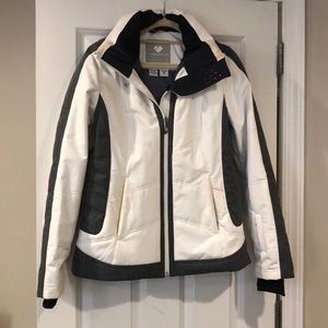 Obermeyer - White and Grey - Ski Jacket